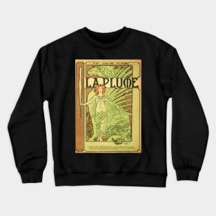 Alphonse Mucha Art Nouveau Design #1 Crewneck Sweatshirt